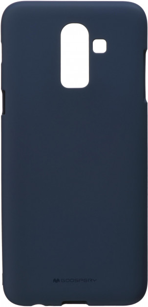 Silicone Cover Full Protective Samsung Galaxy J8 2018 J810F midnight blue